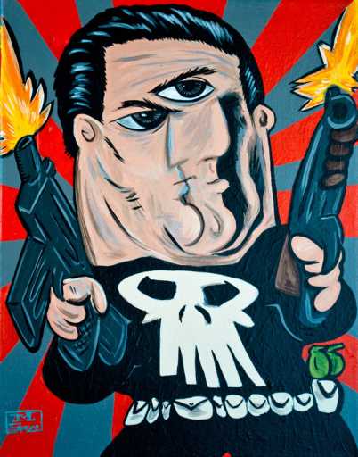 punisher picasso drawing