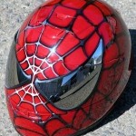 spiderman motorcycle helmet design