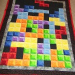 tetris game quilt art