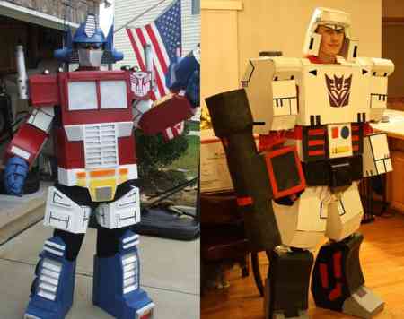 transformers Take the Side of Good or Evil with these Transformer Costumes Designs