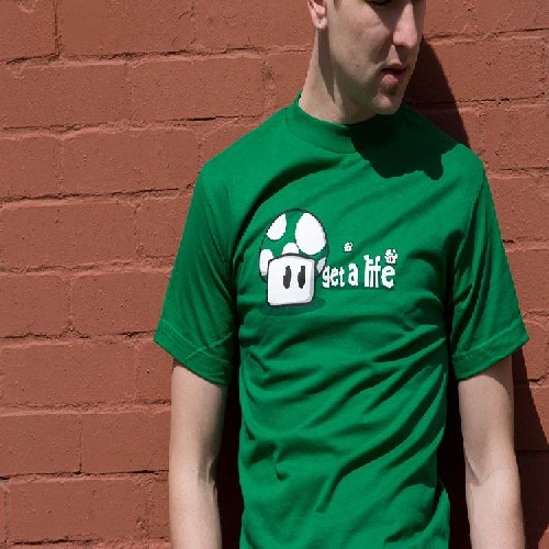 Get a life T shirt 1. Another shirt in common with the above is the Super Get a life T shirt 1. Another shirt in common with the above is the Super