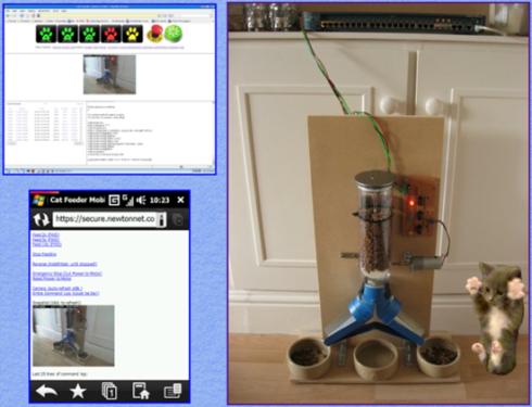 cat feeder Feed Your Kitties with this Internet Enabled Cat Feeder