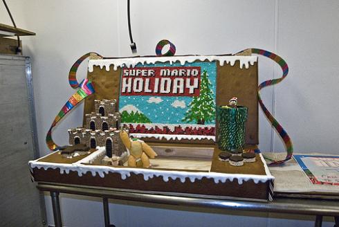 retro mario ds gingerbread Top 23 Geekiest Gingerbread Art Creations for 2009