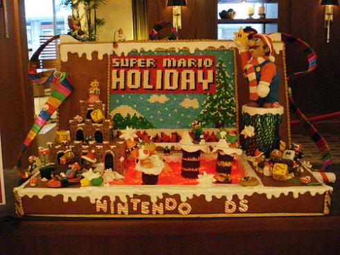 retro mario ds Top 23 Geekiest Gingerbread Art Creations for 2009