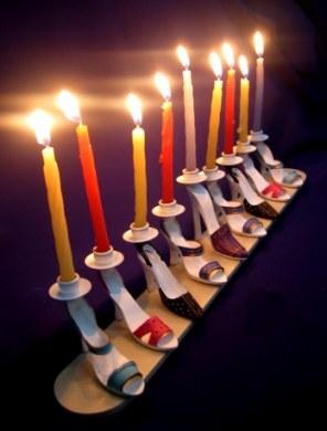 shoe menorah
