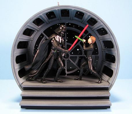 star wars action confrontation ornament