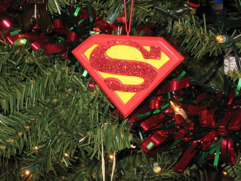 superman cool star ornament