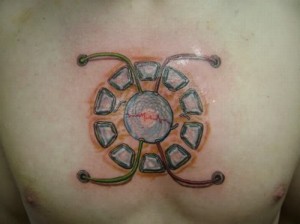 Iron Man Tattoo2 300x224 Iron Man Arc Reactor Tattoo