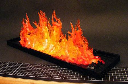 Awesome and Realistic Flames Created out of Lego lego flame 4 Awesome and Realistic Flames Created out of Lego