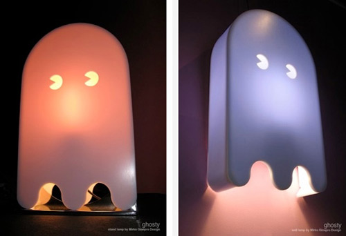 pacman ghosts Ghostly Pacman Wall Lamps Would Complete the Game Room Scene