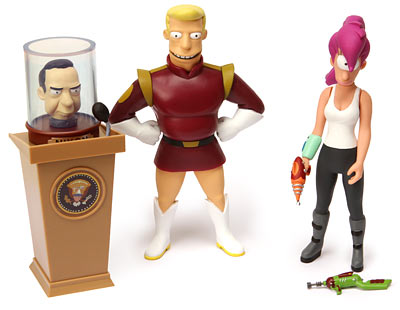 Futurama Action Figures 4 Futurama Action Figures In 3 Different Sets