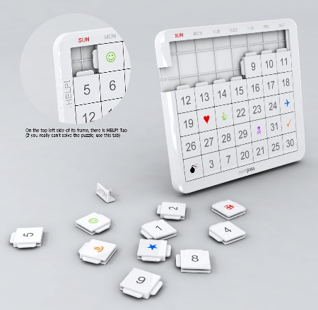 photo calendar design. 41 Puzzle Mint Calendar Design