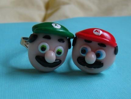 Mario and Luigi Rings 3 Super Mario and Luigi Rings are the Cutest Pair You Can Adorn