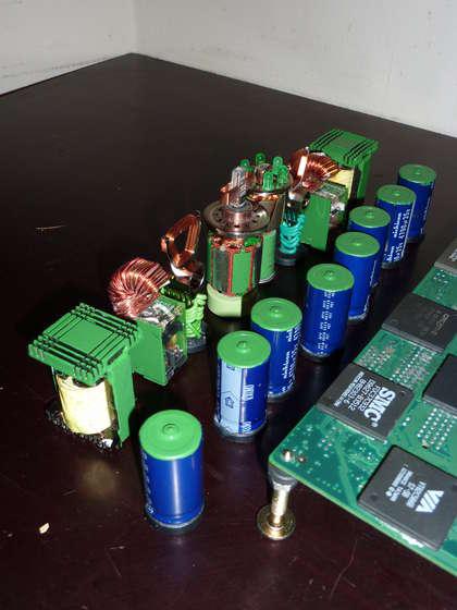 Motherboard Chess 2 Chess Set that Stands on a Motherboard