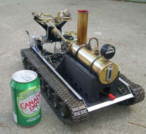 The RC Live Steampunk Tank is What Every Kid would Want in his Toys Army home RC steamtank The RC Live Steampunk Tank is What Every Kid would Want in his Toys Army
