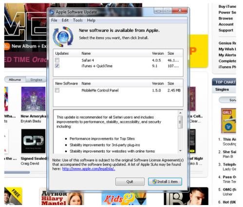 itunes screenshot Apple iTunes 9.1 Allows Syncing Your Library to iPad