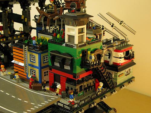 steampunk city made of lego steampunk city made of lego
