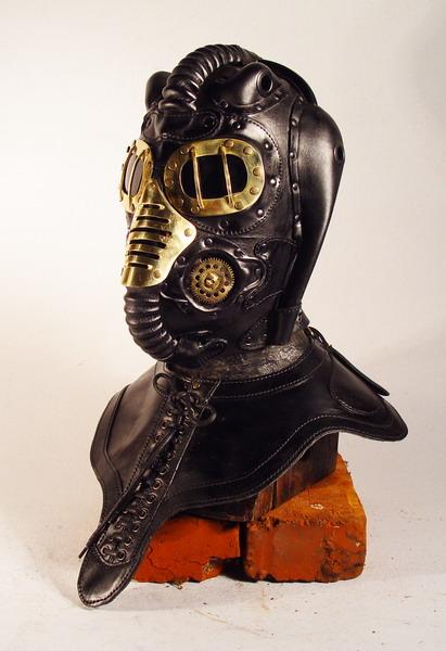 steampunk metallic mask tilt Freaky Steampunk Masks Will Scare Anyone they Face