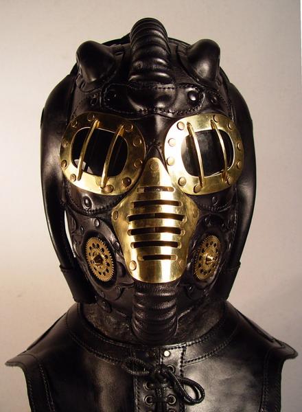 steampunk metallic mask Freaky Steampunk Masks Will Scare Anyone they Face
