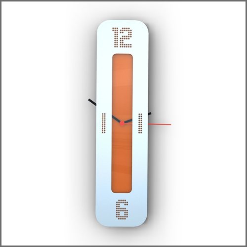 vertical wall clock design1 Cool Vertical Wall Clock For Unconventional Kind