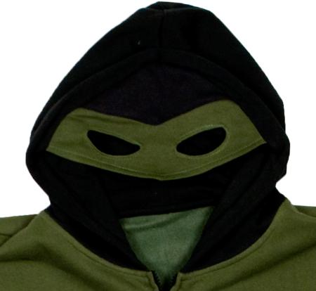Green Lantern Hoodie 2 Green Lantern Hoodie with a Masquerade Mask