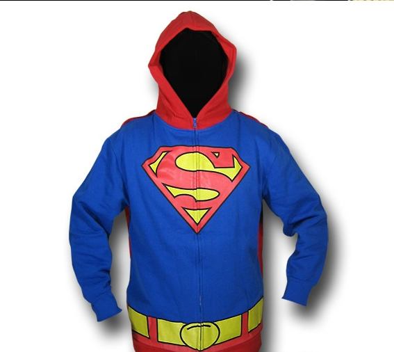 Superman Hoodie Now All Men Of Steel Can Dress Up In Their Own Superman Costume Hoodie