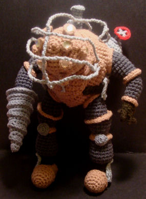 big daddy amigurumi 1 Soft Amigurumi Big Daddy Doll is Geeky Challenge of Other Kind