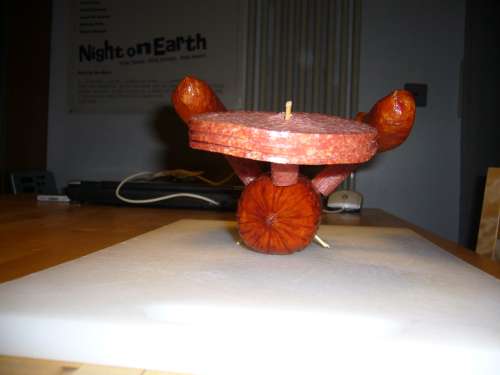starship enterprise star trek meat sculpture starship enterprise star trek meat sculpture