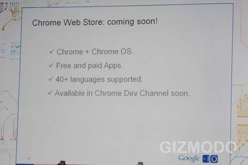 Chrome Web Store coming soon