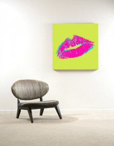 Kiss Portrait 2 235x300 Beautify Your Walls Using Your Own Lips