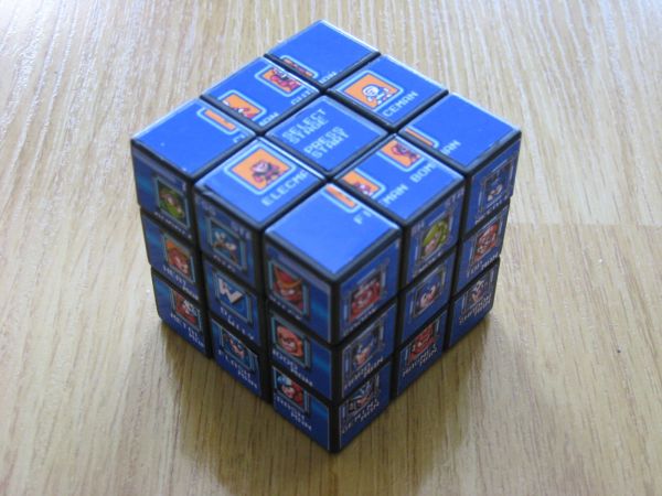 Meganman Boss Cube Cool Megaman Boss Rubiks Cube For Megaman Fans