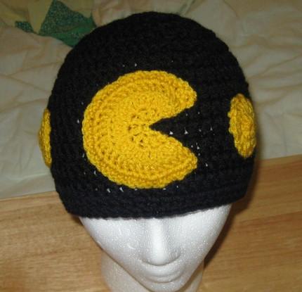 Pacman Hat Crochet 2 Pacman Hat Crochet Follows the Trend with Cute Little Pac Dots