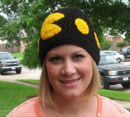 Pacman Hat Crochet Pacman Hat Crochet Follows the Trend with Cute Little Pac Dots