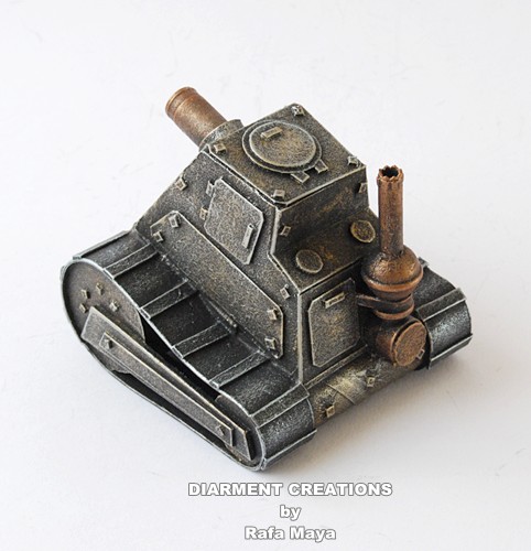 Miniature Steampunk Tank Is Artistic Recycled Creation Steampunk miniature tank1 Miniature Steampunk Tank Is Artistic Recycled Creation