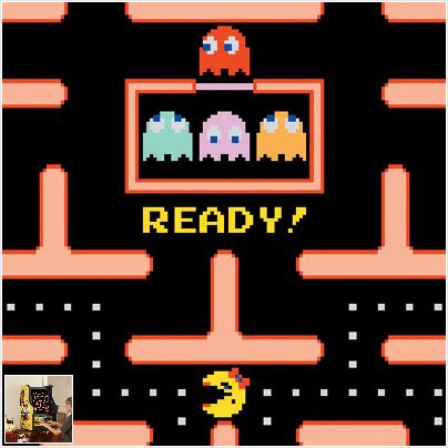 Table top pacman gaming console3