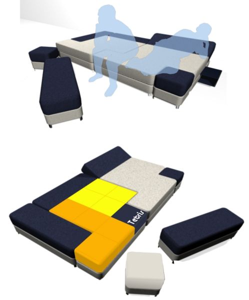 Tetris Couch 3 Bored At Home? Play Tetris With The Tetris Couch