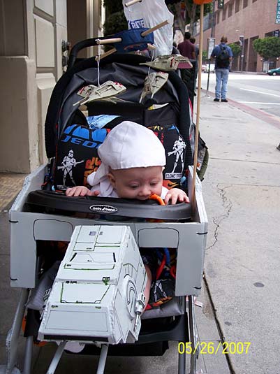 babygunneratat Star Wars AT AT Stroller Transports Your Baby With Serious Firepower