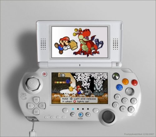 console mock up Mock up Handheld Console Mimics Cool Features of Prominent Handhelds