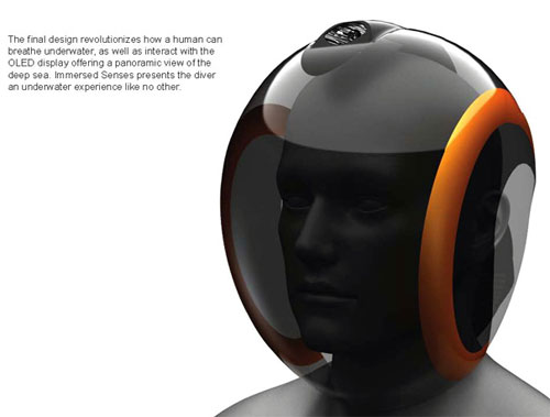 futuredivinghelmet1 Go Diving into the Future with This Glass LED Diving Helmet