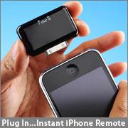 iphone universal remote in hand