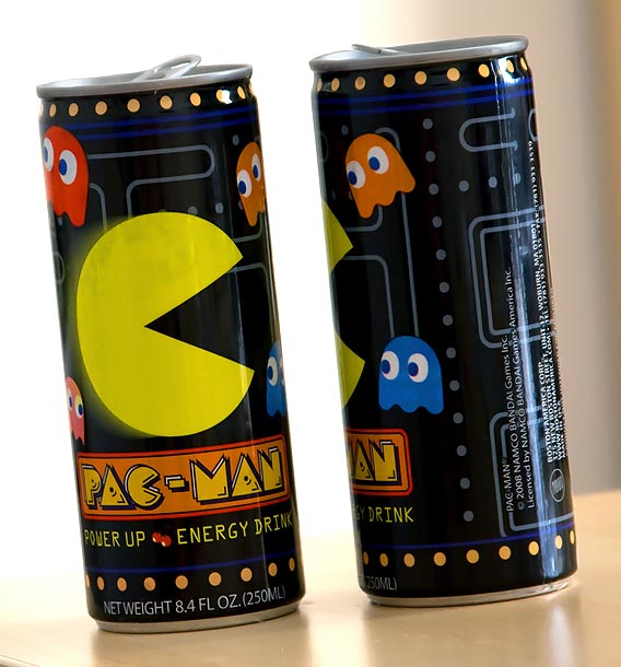 15 Video Game Themed Energy Drinks pac man 15 Video Game Themed Energy Drinks