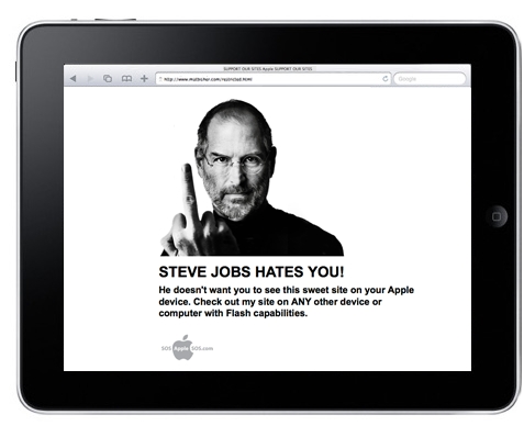 steve jobs hates you steve jobs hates you Flash Fan Disses Steve Jobs and Calls For Action!