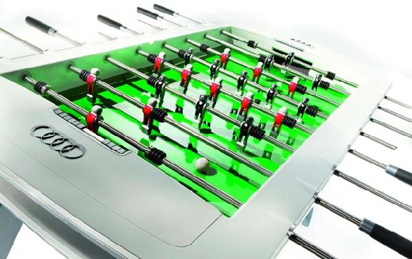 Foosball table by Audi Audi ramps up the hype to Soccer World Cup with its Foosball table