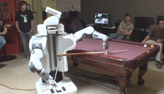 PR2 Robot 1 The PR2 Robot Plays Pool With Humans