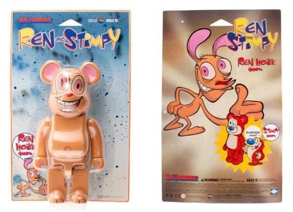 Ren and Stimpy Bearbricks Ren and Stimpy Bearbricks Collectible Toys!