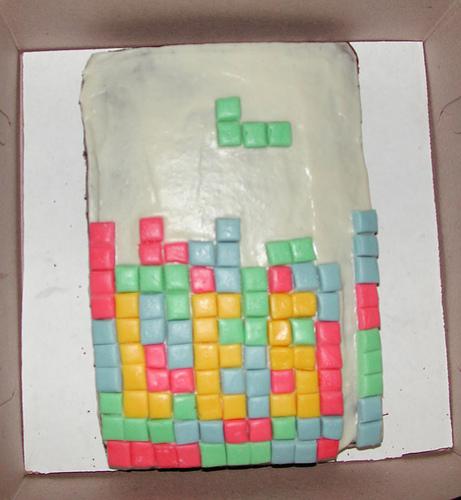 Tetris Cake Want a Bite or a Tetromino Tetris Cake: Want a Bite or a Tetromino?