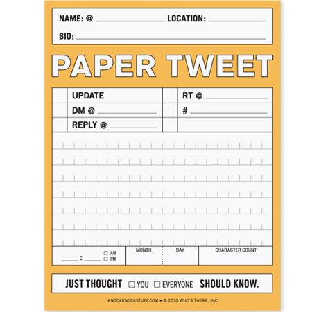 Tweet or E mail on Notepads in Your Very Own Handwriting Tweet or E mail Notepads in Your Very Own Handwriting