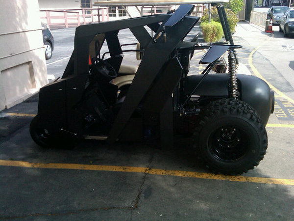 batgolfcart1 If Batman Played Golf, He Would Drive This Tumbler Golf Cart