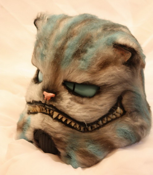 cheshire helmet trooper2 Cheshire Cat Stormtrooper Helmet Bears the Famous Grin