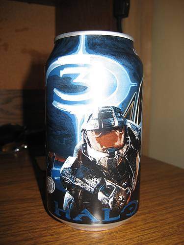 halo 3 energy drink halo 3 energy drink 15 Video Game Themed Energy Drinks